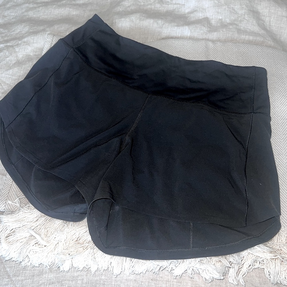 Lululemon Speed Up High-Rise Lined Short 4” Black